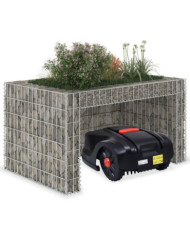 Garage tondeuse à gazon lit surélevé 110x80x60 cm Fil en acier | Mobilier & Déco