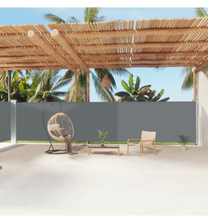 Auvent latéral rétractable Anthracite 180x1200 cm | Mobilier & Déco