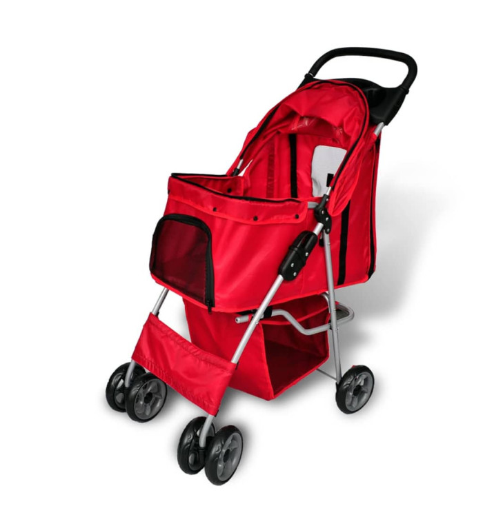 Poussette pour chiens Rouge | Mobilier & Déco