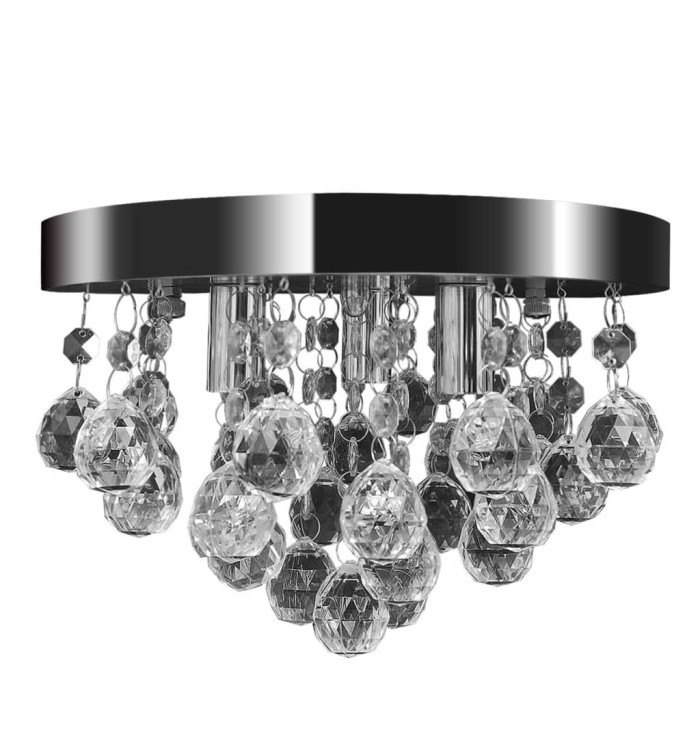 Lustre suspendu Design de cristal Chrome | Mobilier & Déco