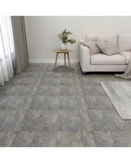 Dalles de plancher autoadhésives 20 pcs PVC 1,86 m² gris | Mobilier & Déco