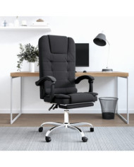Fauteuil de massage inclinable de bureau Noir Similicuir | Mobilier & Déco