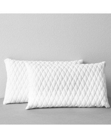 Oreillers lot de 2 80x40x14 cm Mousse à mémoire de forme | Mobilier & Déco