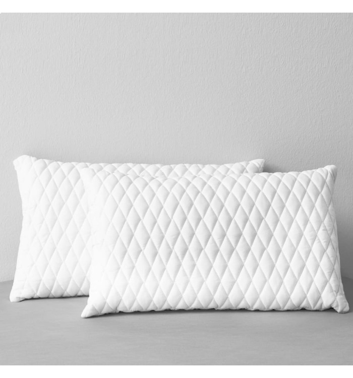 Oreillers lot de 2 80x40x14 cm Mousse à mémoire de forme | Mobilier & Déco