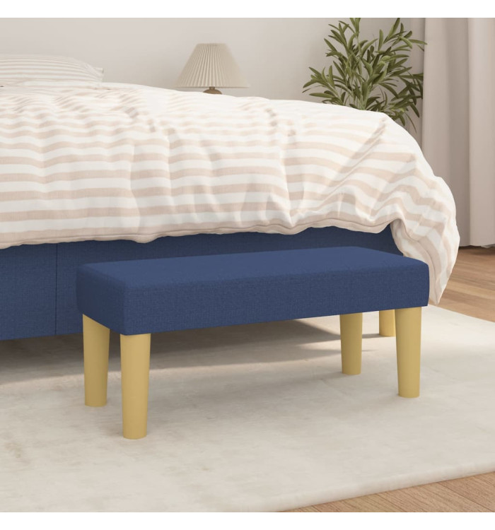 Banc Bleu 70x30x30 cm Tissu | Mobilier & Déco