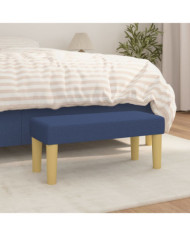 Banc Bleu 70x30x30 cm Tissu | Mobilier & Déco