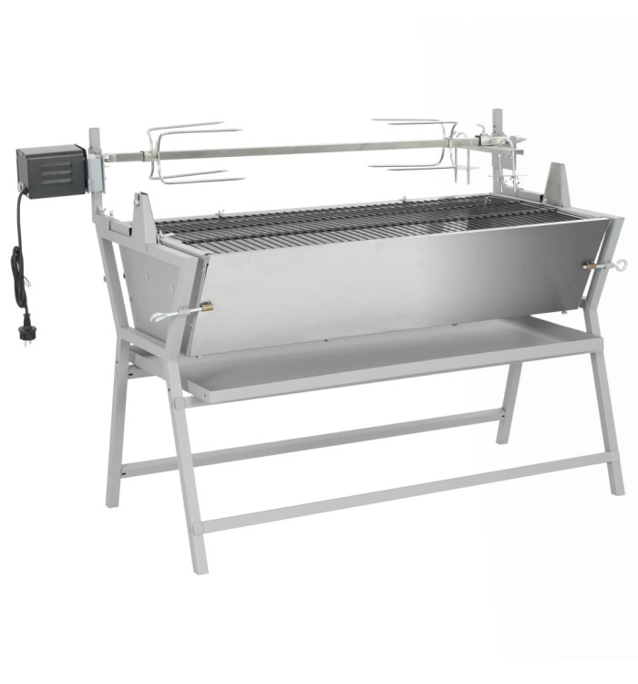 Broche à rôtir de barbecue Fer et acier inoxydable | Mobilier & Déco
