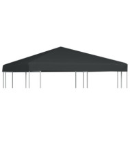 Toile supérieure de gazebo 310 g / m² 3 x 3 m Gris | Mobilier & Déco