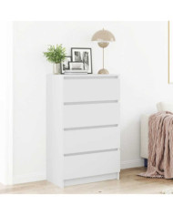 Buffet Blanc 60x35x98,5 cm Bois d'ingénierie | Mobilier & Déco