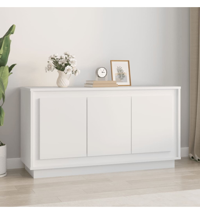 Buffet blanc 102x35x55 cm bois d'ingénierie | Mobilier & Déco