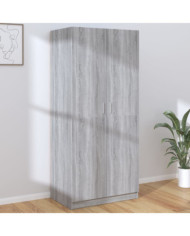 Garde-robe Sonoma gris 80x52x180 cm Bois d'ingénierie | Mobilier & Déco