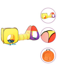 Tente de jeu pour enfants 250 balles Multicolore 255x80x100 cm | Mobilier & Déco