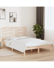 Cadre de lit sans matelas 140x200 cm bois massif de pin | Mobilier & Déco