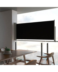 Auvent latéral rétractable de patio 100 x 300 cm Noir | Mobilier & Déco