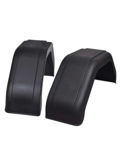 Garde-boue 2 pcs pour roues de remorque 200 x 680 mm | Mobilier & Déco