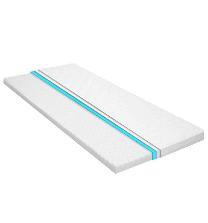 Sur-matelas 100 x 200 cm Mousse froide Profil d'œuf 6 cm | Mobilier & Déco