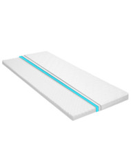 Sur-matelas 100 x 200 cm Mousse froide Profil d'œuf 6 cm | Mobilier & Déco