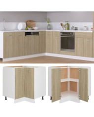 Armoire de plancher d'angle "Lyon" chêne sonoma | Mobilier & Déco