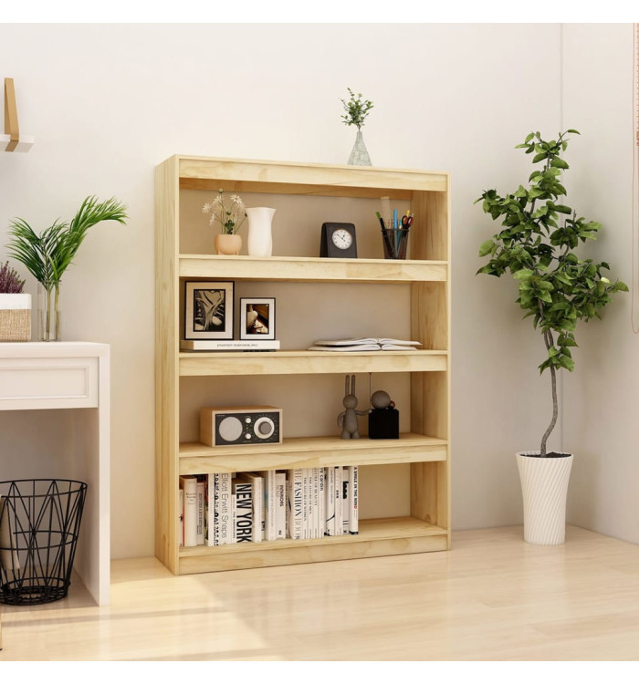 Bibliothèque/Séparateur de pièce 100x30x135,5 cm pin massif | Mobilier & Déco