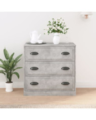 Buffet gris béton 70x35,5x67,5 cm bois d'ingénierie | Mobilier & Déco