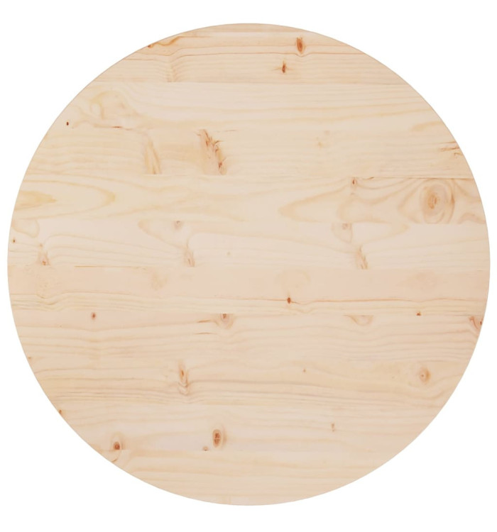 Dessus de table Ø70x2,5 cm Bois de pin massif | Mobilier & Déco
