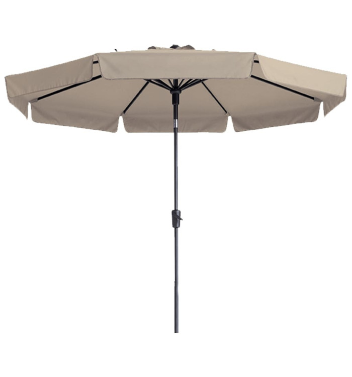 Madison Parasol de jardin Flores Luxe 300 cm rond écru | Mobilier & Déco