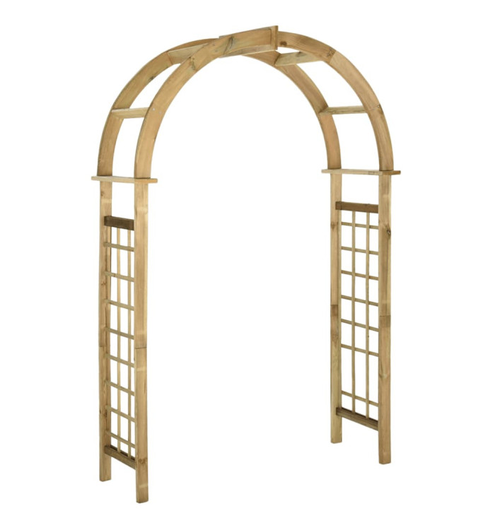 Arche avec treillis Bois de pin vert imprégné | Mobilier & Déco