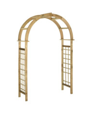 Arche avec treillis Bois de pin vert imprégné | Mobilier & Déco