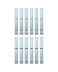 Piquet de sol en forme de L 12 pcs Acier galvanisé 5 x 5 x 50cm | Mobilier & Déco