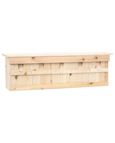 Maison pour moineau avec 5 chambres 68x15x21 cm Bois de sapin | Mobilier & Déco