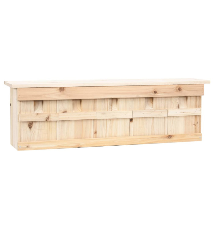 Maison pour moineau avec 5 chambres 68x15x21 cm Bois de sapin | Mobilier & Déco