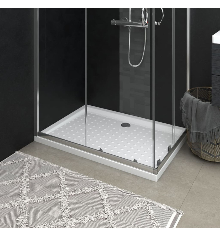 Receveur de douche avec picots Blanc 70x100x4 cm ABS | Mobilier & Déco