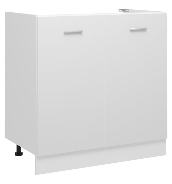 Armoire de plancher d'évier "Lyon" Blanc Bois ingénierie | Mobilier & Déco