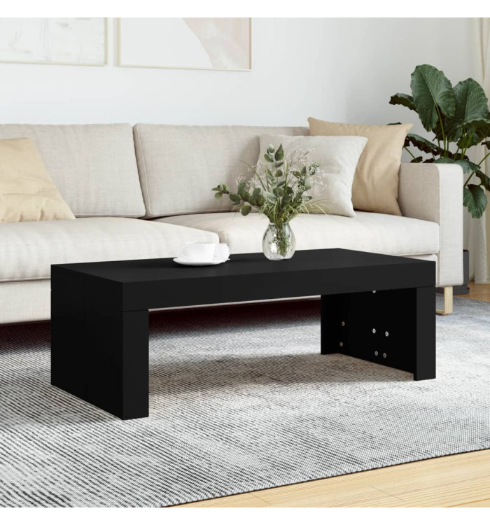 Table basse noir 102x50x36 cm bois d'ingénierie | Mobilier & Déco