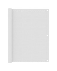 Écran de balcon Blanc 120x600 cm PEHD | Mobilier & Déco
