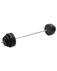 Barre d'haltères avec plaques 60 kg | Mobilier & Déco