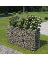 Lit surélevé à gabion Acier galvanisé 180x50x100 cm | Mobilier & Déco