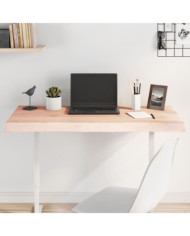 Dessus de table bois chêne massif non traité bordure assortie | Mobilier & Déco