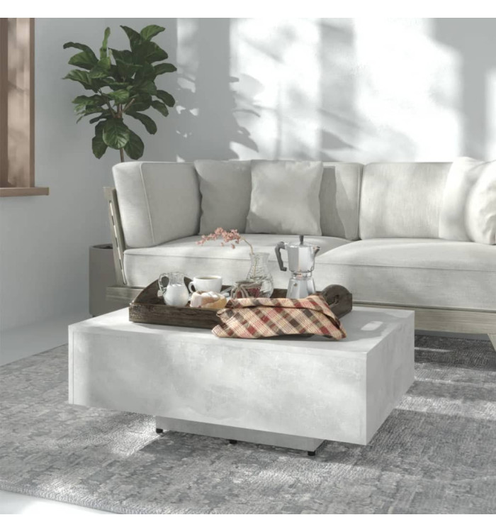 Table basse Gris béton 85x55x31 cm Bois d'ingénierie | Mobilier & Déco