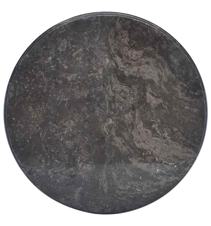 Dessus de table Noir Ø50x2,5 cm Marbre | Mobilier & Déco