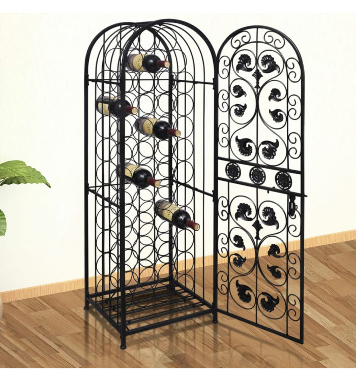 Casier à bouteilles pour 45 bouteilles Métal | Mobilier & Déco