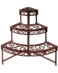 Esschert Design Étagère quart de rond BPH32 | Mobilier & Déco