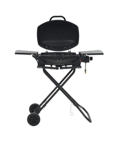 Barbecue au gaz portatif avec zone de cuisson Noir | Mobilier & Déco