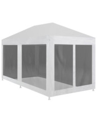 Tente de réception avec 6 parois en maille 4 x 3 m | Mobilier & Déco