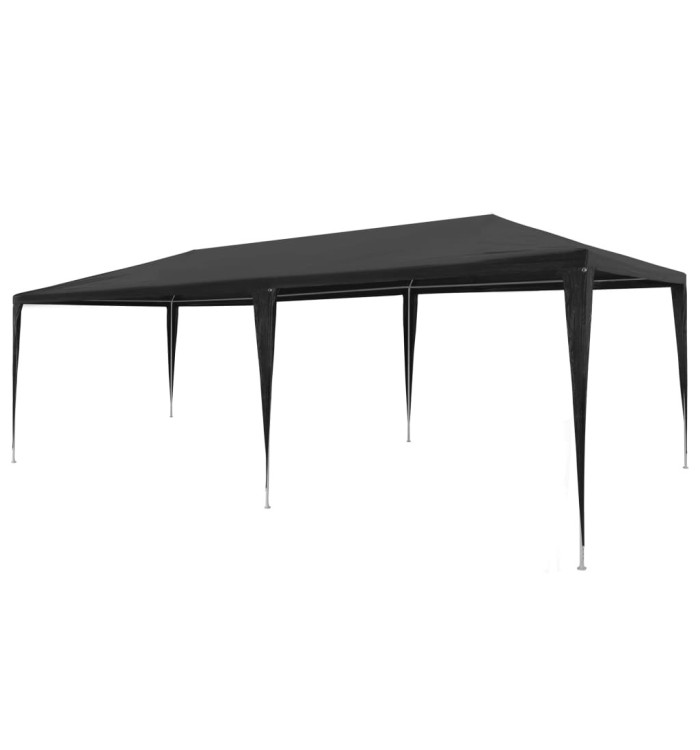Tente de réception 3x6 m PE Anthracite | Mobilier & Déco
