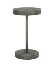 Table de jardin Gris 60,5x106 cm Résine tressée | Mobilier & Déco