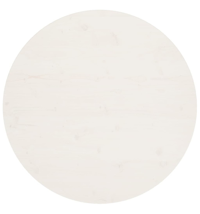 Dessus de table Blanc Ø90x2,5 cm Bois de pin massif | Mobilier & Déco