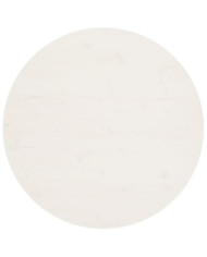 Dessus de table Blanc Ø90x2,5 cm Bois de pin massif | Mobilier & Déco