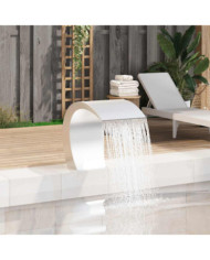 Fontaine cascade de piscine Acier inoxydable 45 x 30 x 60 cm | Mobilier & Déco