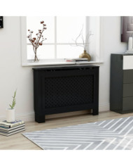 Cache-radiateur noir 112x19x81,5 cm MDF | Mobilier & Déco